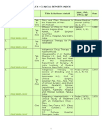 PILEX001.DOC: Pilex - Clinical Reports Index Sl. No - File Name Title & Authors Detail Jour., Vol., (No.), PP Year