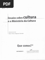 Ensaios sobre a cultura e o ministério da cultura 