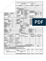 Technical Specification For Gear Pump: Sheet 1 of 1 Rev. 0