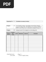 Experiment No 9 Calculations On Memory Locations