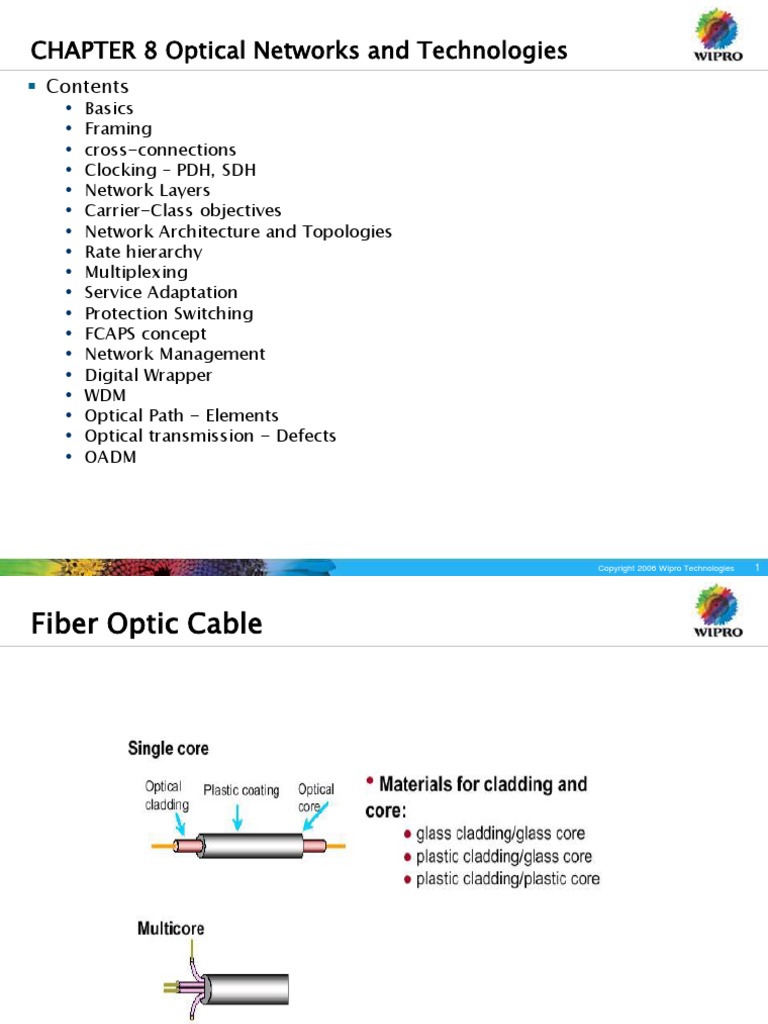 CHAPTER 8 Optical Networks and Technologies | PDF | Wavelength Division ...