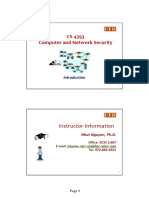 CS 4393 Computer and Network Security: Instructor Information