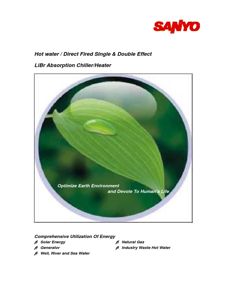LiBr Absorption Heater Overview | PDF | Water Heating | Hvac