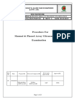 Procedure For Manual & Phased Array Ultrasonic Weld Examination