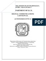 Department of E.C.E.: Digital Communications Lab Manual Autonomous Pvp-12