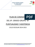 Plan de Comisión Del 5o. LPG 2014-2015