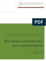 Egyes Modern Technologiak Etikai Jogi Es Szabalyozasi Kihivasai PDF