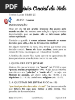 Lc 18.18-25 - A Decisão Crucial da Vida