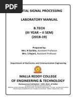 DSP Lab Manual PDF