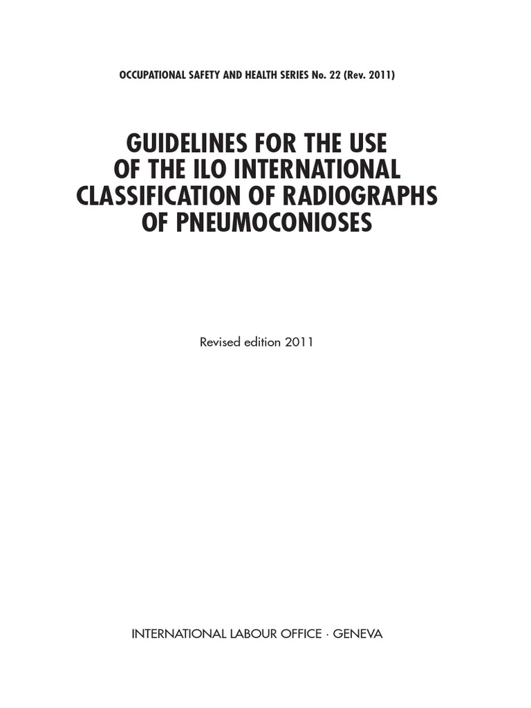 Guidelines ILO Radiographs Pneumoconioses 2011 PDF | PDF | Medical ...