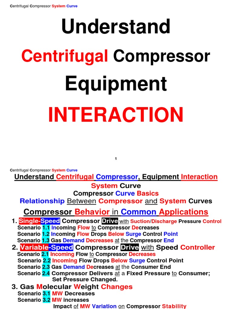 Centrifugal Compressor System Curve Guide | PDF | Pump | Fluid Dynamics