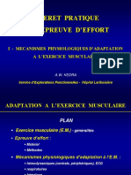 Mecanismes Physiologique D'adaptation A L'exercice Musculaire