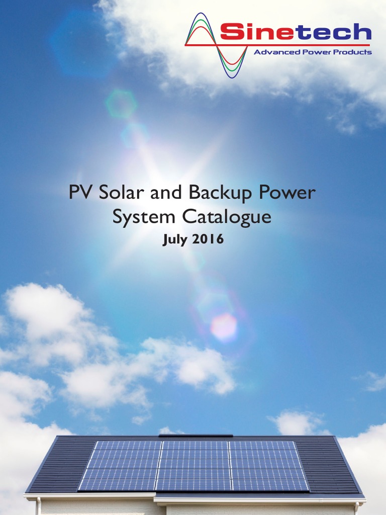 Sinetech System Catalogue July 2016 | PDF | Solar Power | Photovoltaic ...