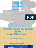 Women empowerment presentation insights