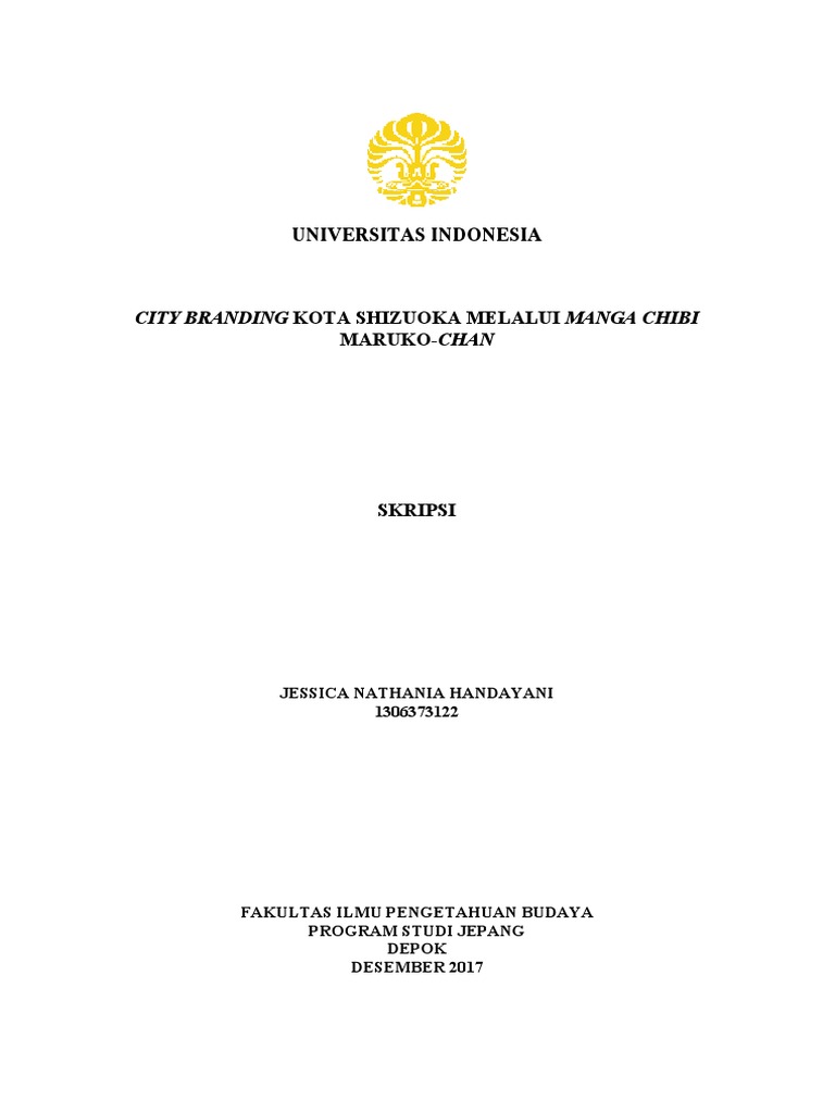 City Branding Kota Shizuoka Melalui Manga Chibi Maruko Chan