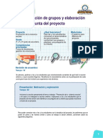 Sesión 2: Conformación de Grupos y Elaboración de La Pregunta Del Proyecto