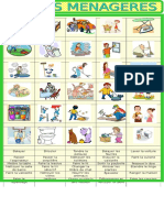 Taches Menageres Association Dictionnaire Visuel Liste de Vocabulaire 88654