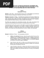 MUP Separation Retirement and Pension Bill 15Oct18 1330