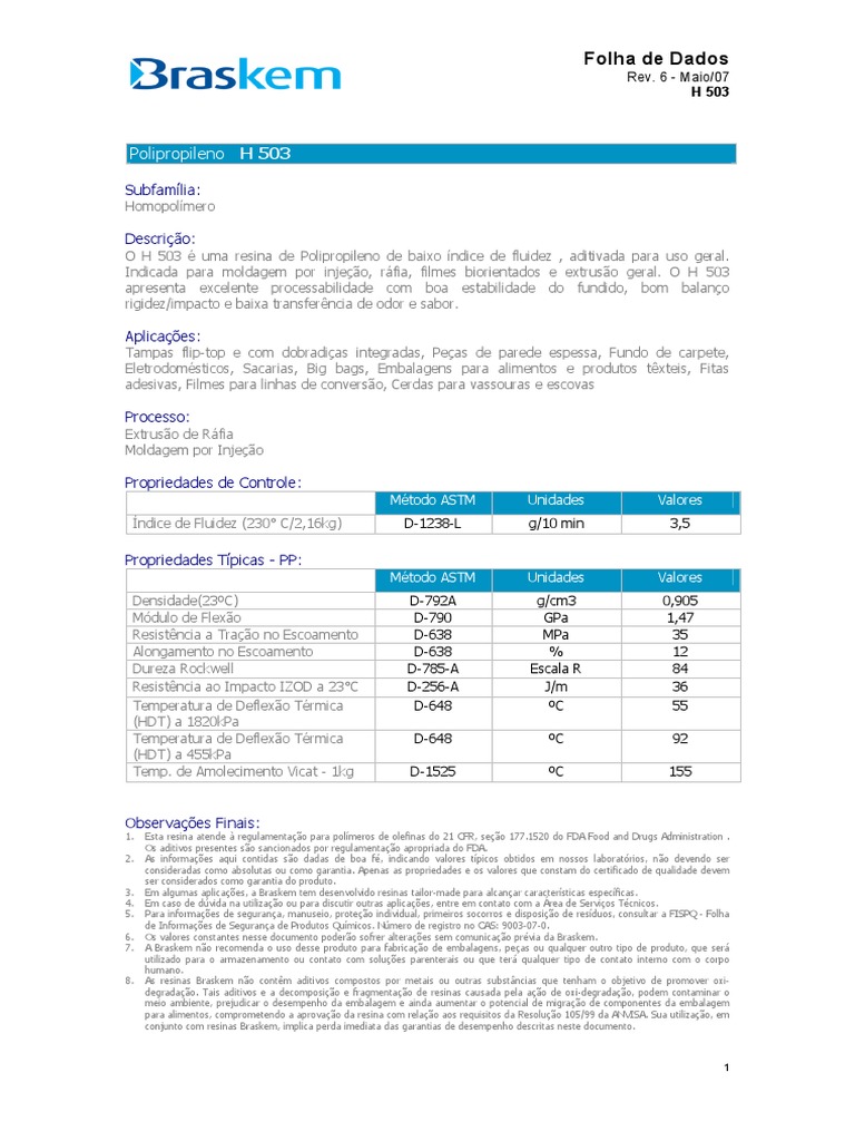 H 503 Port | PDF | Embalagem e rotulagem | Desperdício