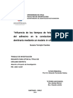 Influencia de Los Tiempos de Fotopolimerización Del Adhesivo en La Conductancia Hidráulica Dentinaria Mediante Un Modelo in Vitro PDF