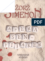 Afera Sen-Fijaker - Georges Simenon