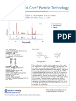 HPLC Analysis of Chlorogenic Acid in Green Coffee Extract On HALO C18, 2.7 M