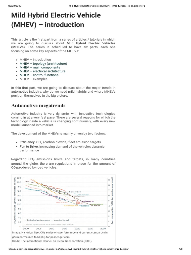 Understanding Mild Hybrid Electric Vehicles | PDF | Electric Vehicle ...