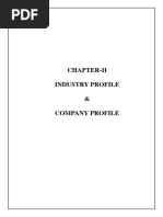 Chapter-Ii Industry Profile & Company Profile