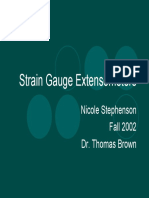 Strain Gages and Extensometer