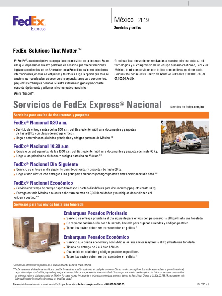 Fedex Rates All Es MX | PDF | Fed Ex | Kilogramo