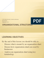 Organisational Structures: OCR National Level 2 Award in Business Miss Nation September 2010