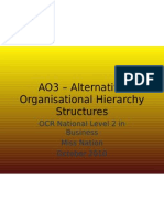 AO3 - Alternative Structures