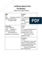 Vocab Travel Reservations Intro PDF