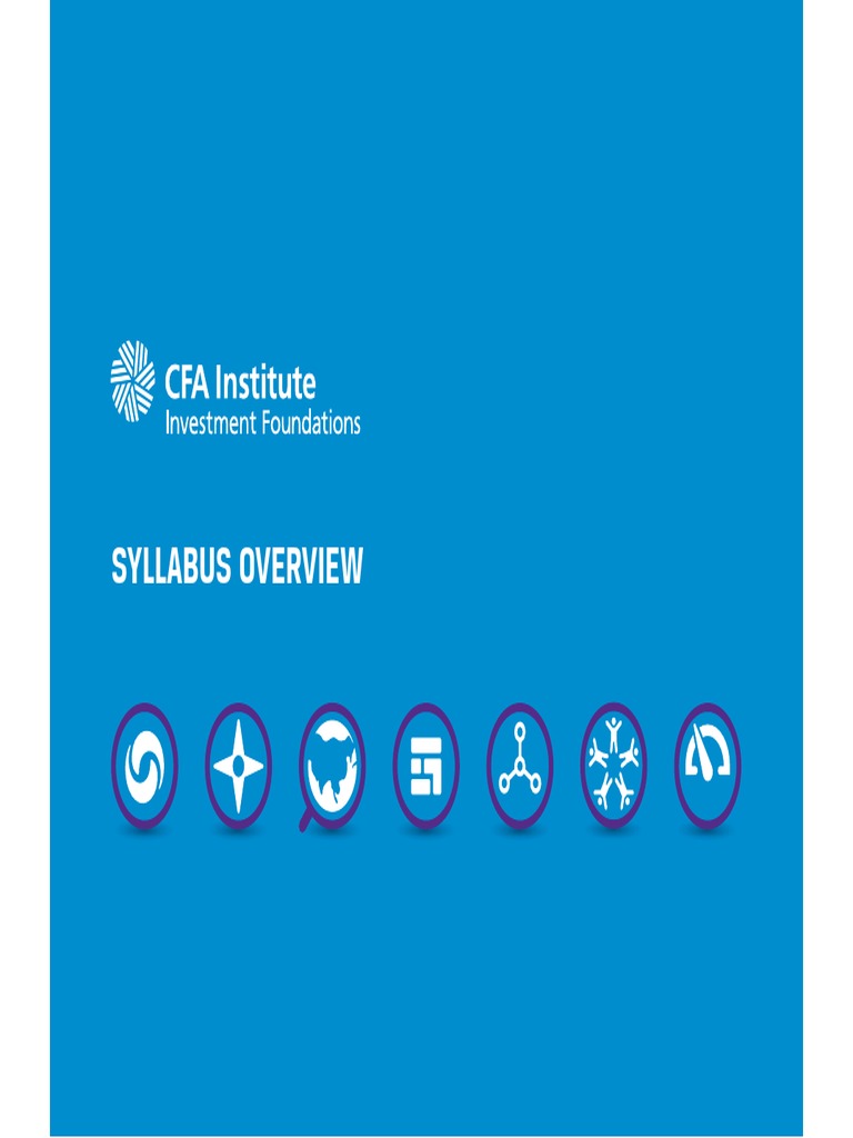 CFA Certification Investment Analysis