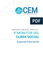 Monitor Del Clima Social Cem - Marzo 2019