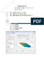 Regresión para 3D