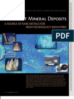 Seamount Mineral Deposits: A Source of Rare Metals For High-Technology Industries