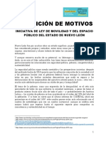 Iniciativa de Ley de Movilidad Del Estado de Nuevo León de La Sociedad Civil