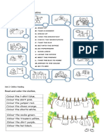 Write The Letter of Each Routine.: Diagnostic Test 4th Graders Unit 1-Daily Routines - Vocabulary