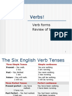 Verbs!: Verb Forms Review of Tenses