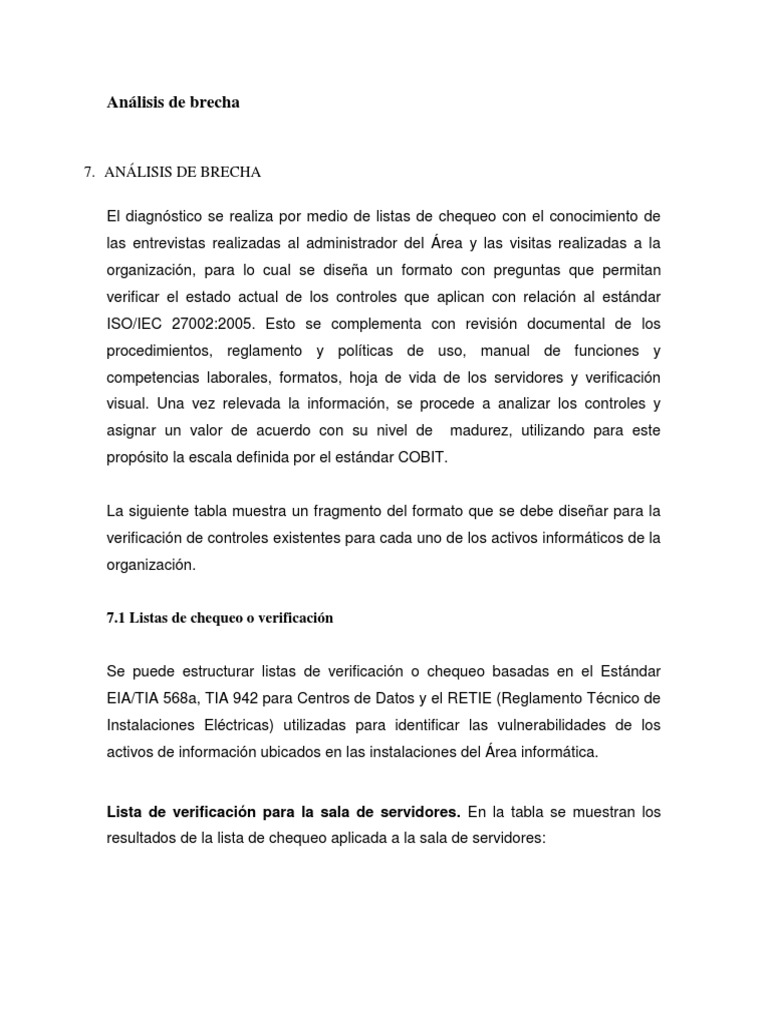 Análisis de Brechas de Seguridad TI | PDF | La seguridad informática ...