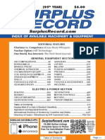 APRIL 2019 Surplus Record Machinery & Equipment Directory