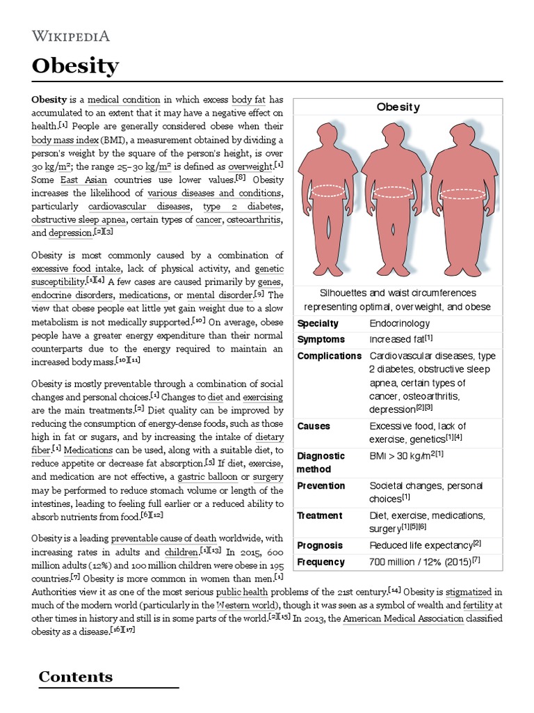 Obesity Knowledge | PDF | Obesity | Body Mass Index