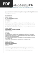 Niall Curriculum Vitae