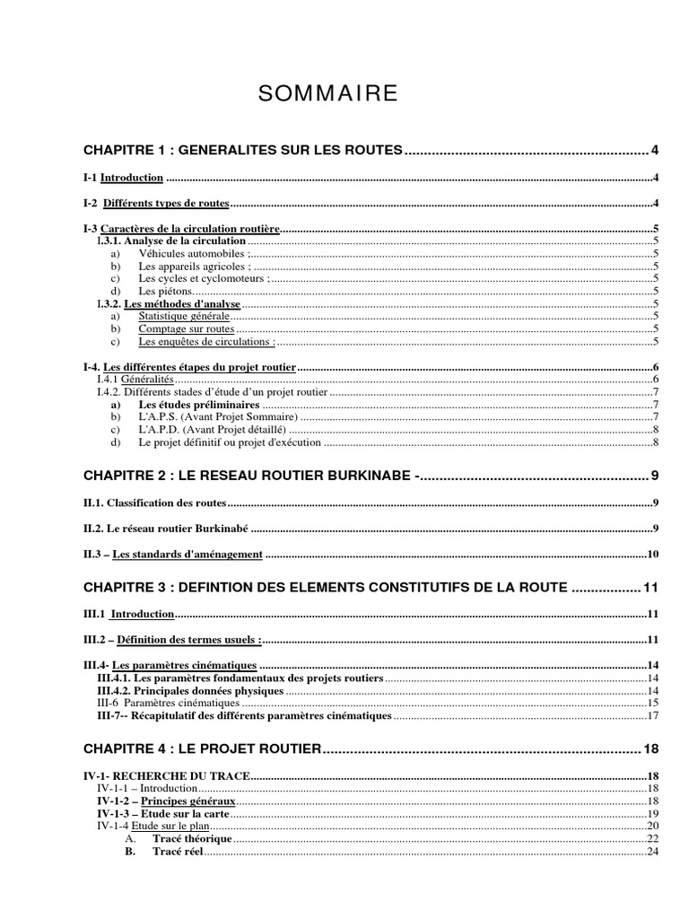 Les éléments constitutifs d'une route | PDF | Route | Transport