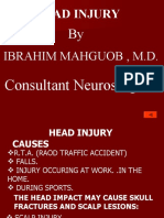 Head Injury: Ibrahim Mahguob, M.D