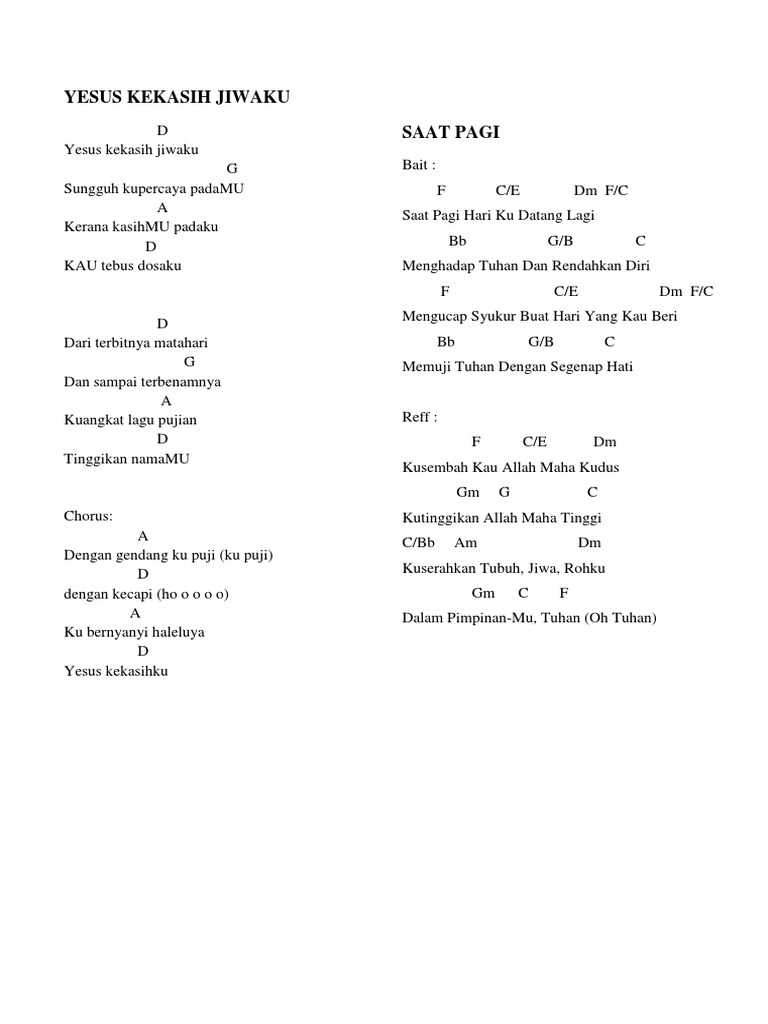 32++ Kusembah kau tuhan chord ideas