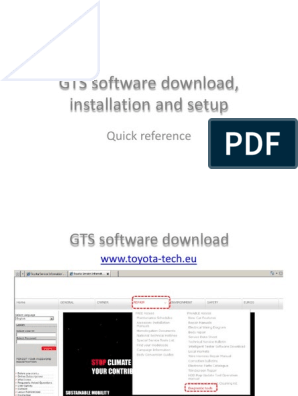 Gts Software Download And Installation Ir En Pdf
