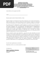 Modelo de carta de solicitud de donación