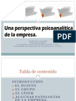 Una perspectiva psicoanalítica de la empresa